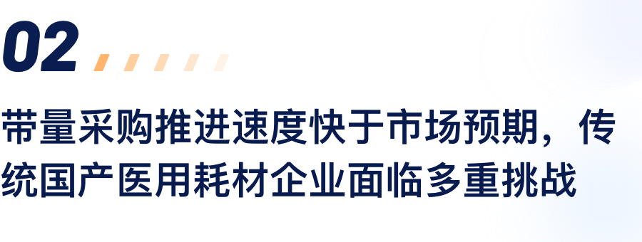 带量采购推动速度快于市场预期，传统国产医用耗材企业面对多沉挑战.png